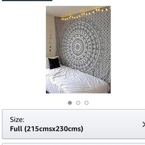 Black and white Mandela tapestry!!